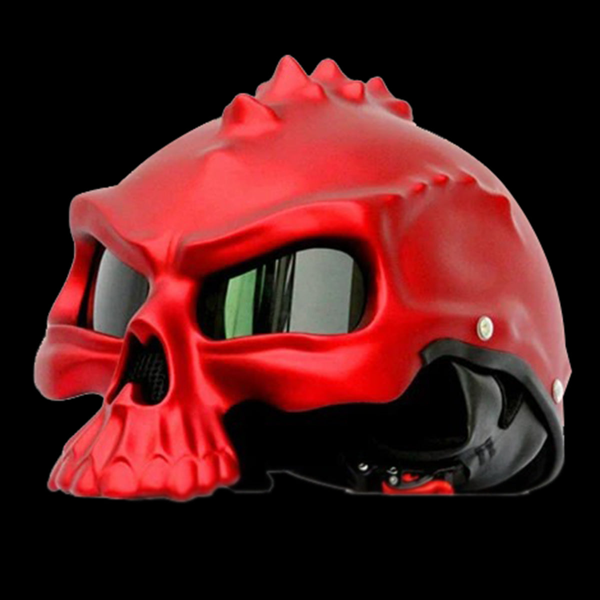 Half-Face Skull Helmet