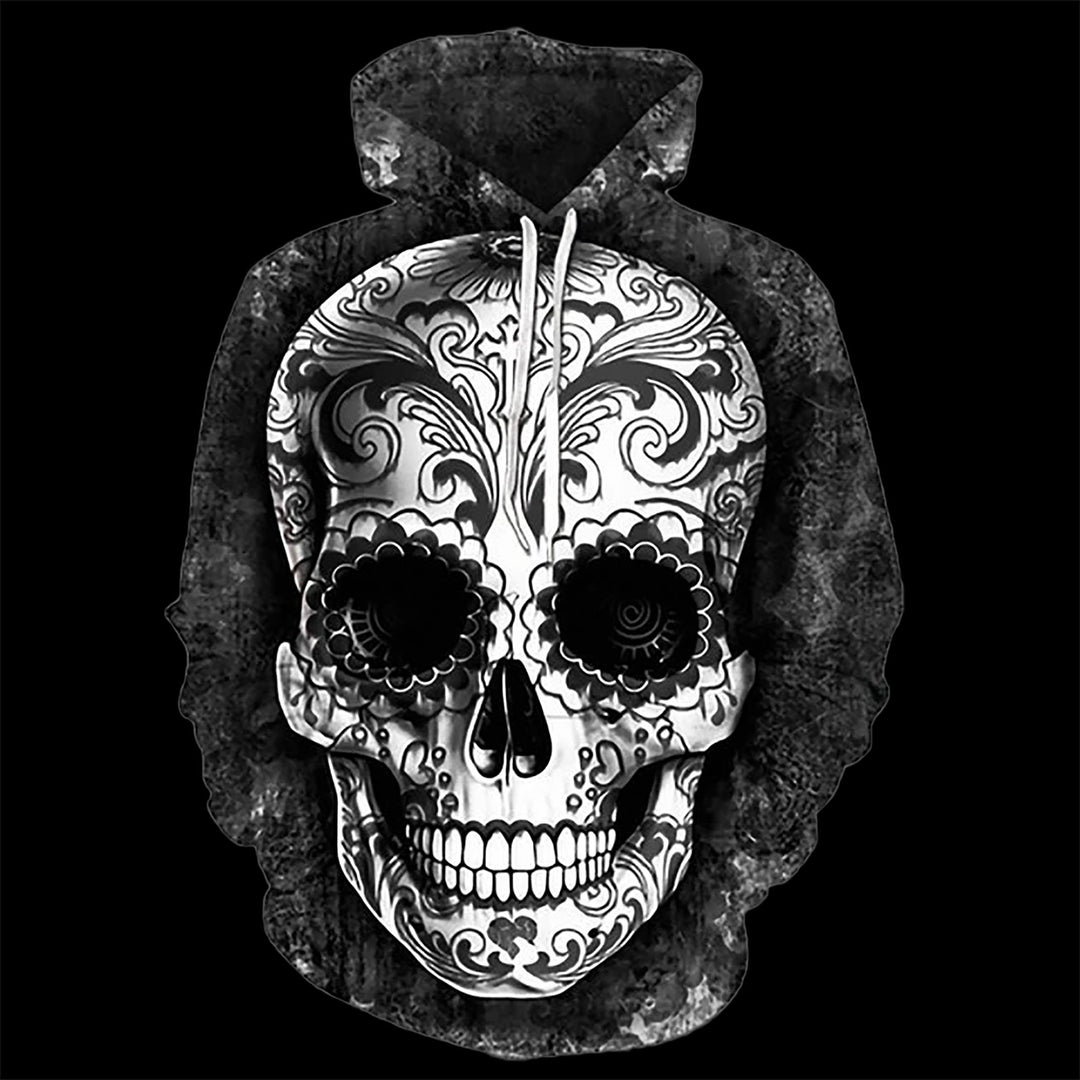 Cool skull hoodies hotsell