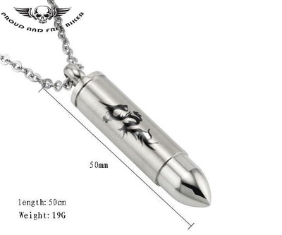 Dragon Bullet | Stainless Steel Dragon Bullet | Necklace Dragon Bullet
