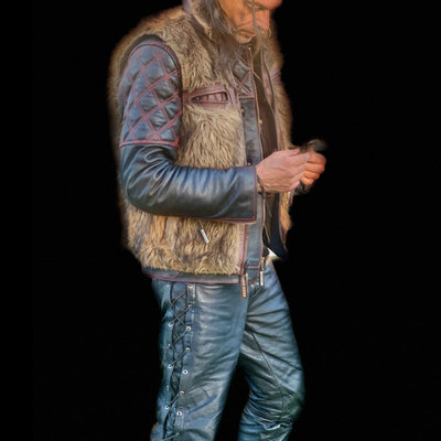 The Outlaw Fur Biker Vest<BR>by Biker Dope™