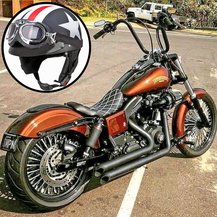 british flag motorcycle helmet US or UK Flag DOT Retro Half Helmet – Proud And Free Biker™