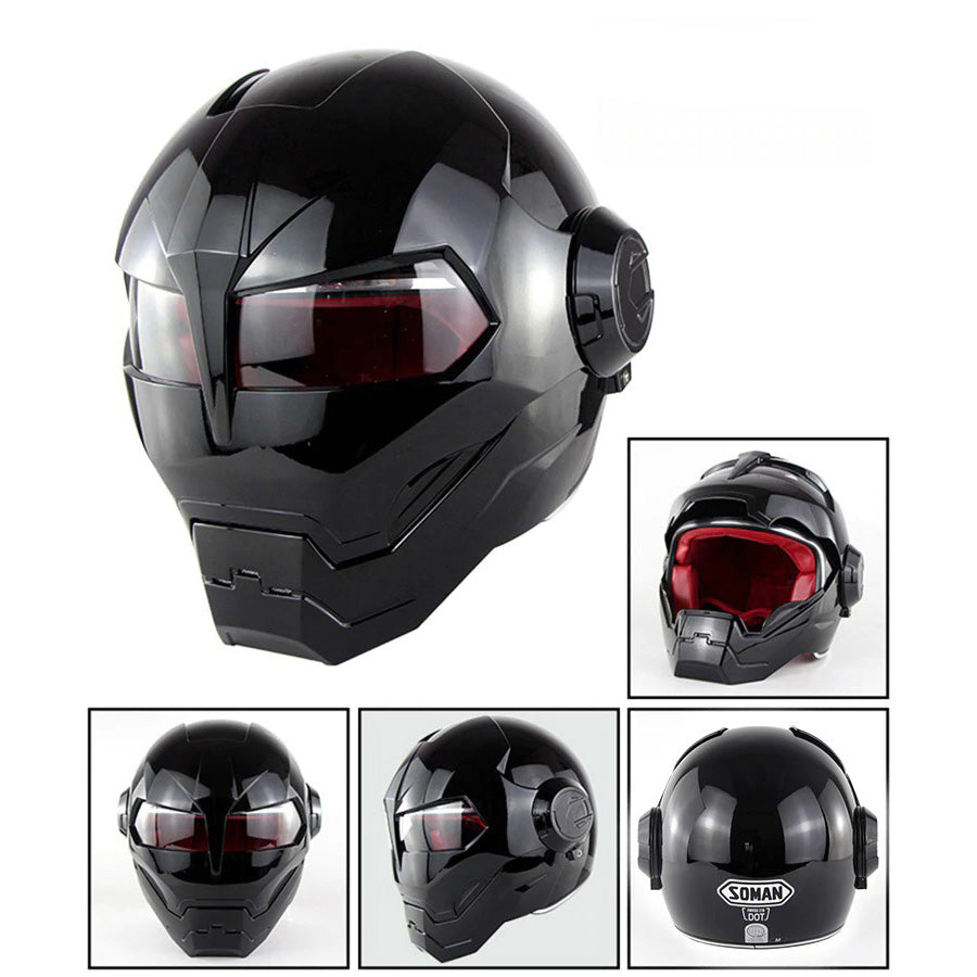 Cyborg Invasion DOT Flip Up Helmets