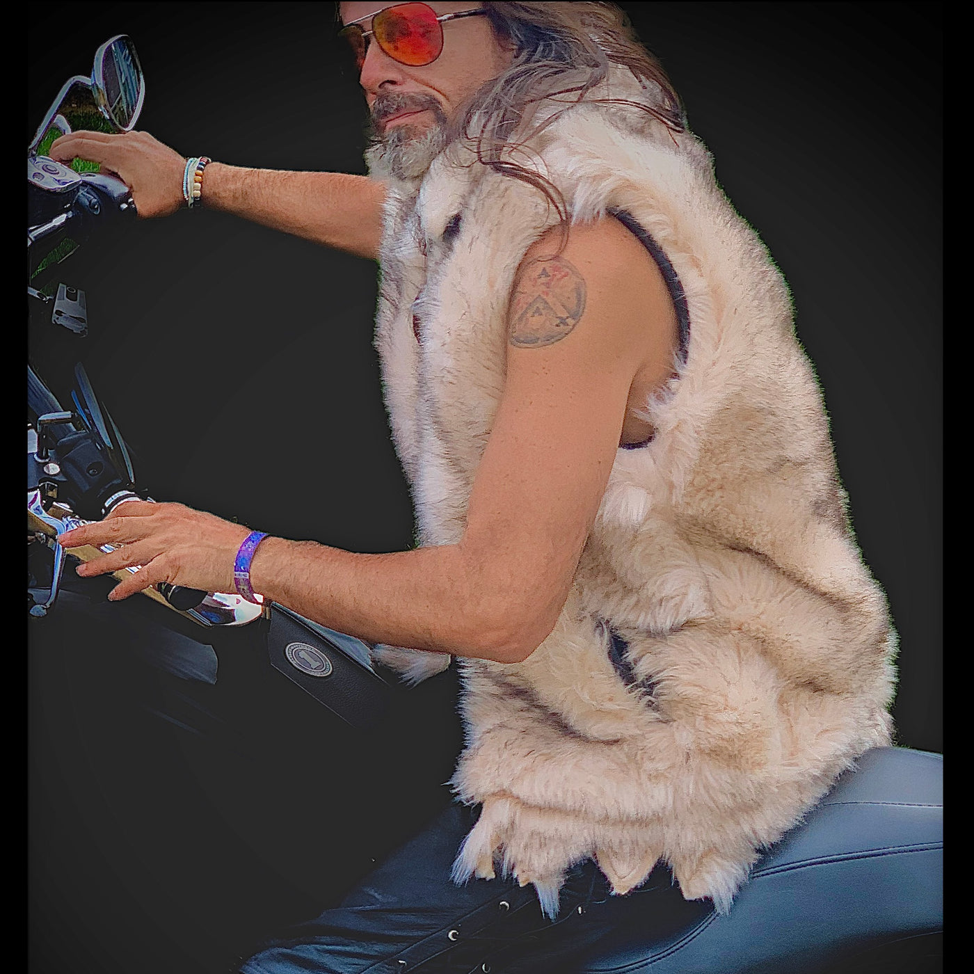 The Wilding Fur Biker Vest<BR>by Biker Dope™