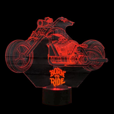 Born to Ride 3D Lamp | 3D Illusion Lamp | Cool Born to Ride 3D Lamp