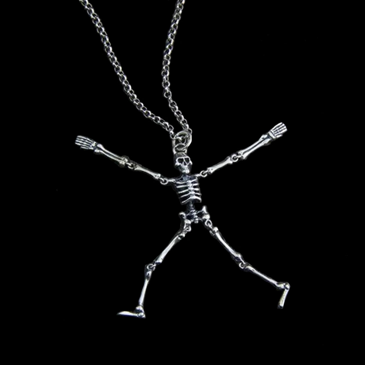 Silver Skeleton Necklace