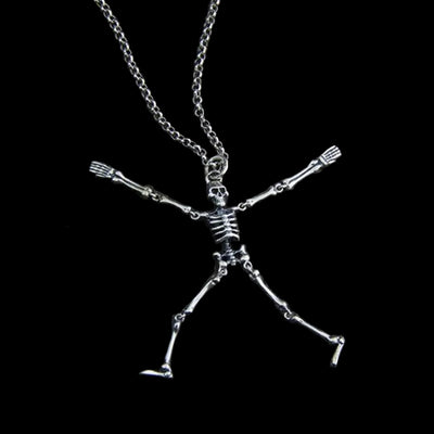 Silver Skeleton Necklace