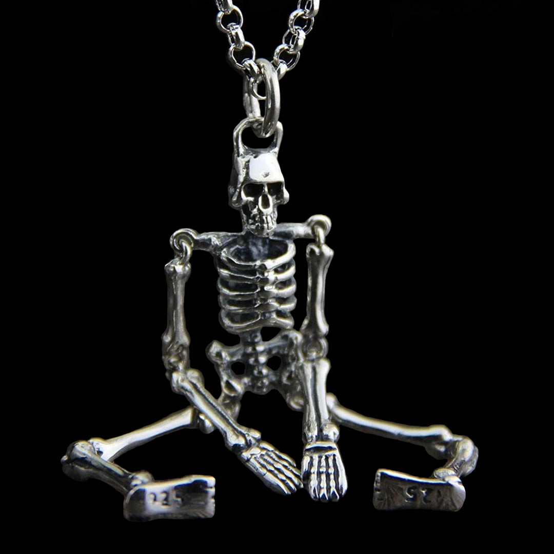 Silver Skeleton Necklace – Proud And Free Biker™